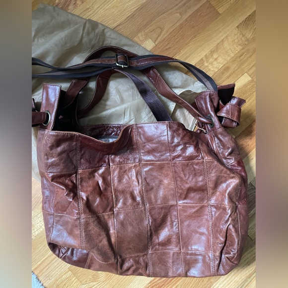 LOVESTITCH Luna Leather Patchwork Bag EUC - Picture 9 of 9